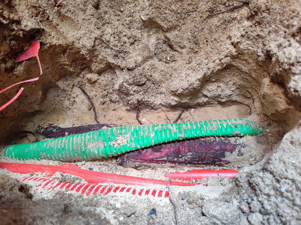 blocage fourreau fibre