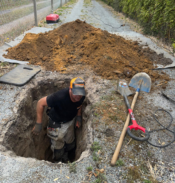 fourreau bouché fibre