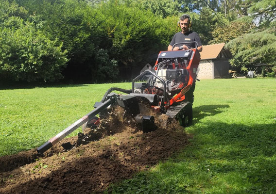 tranchée télécom et fibre