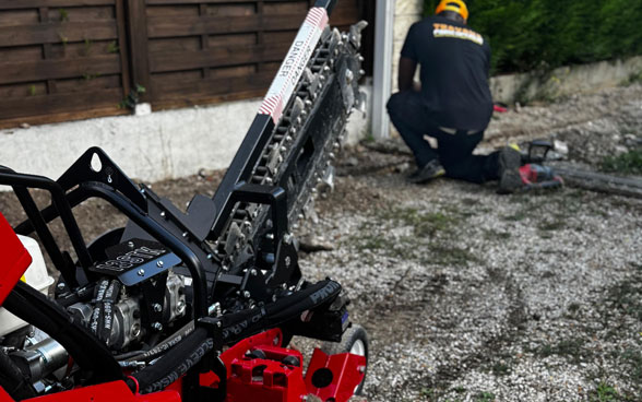 tranchée fibre en cas de blocage d'installation